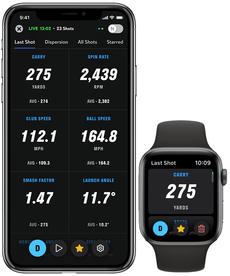 Full Swing Live Mobile App with Smart Watch